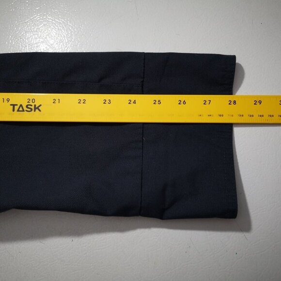 Mona Lisa Sport by Fenelli Ladies Size 16.5 Navy w/ Beige Lined Jacket - Picture 10 of 11